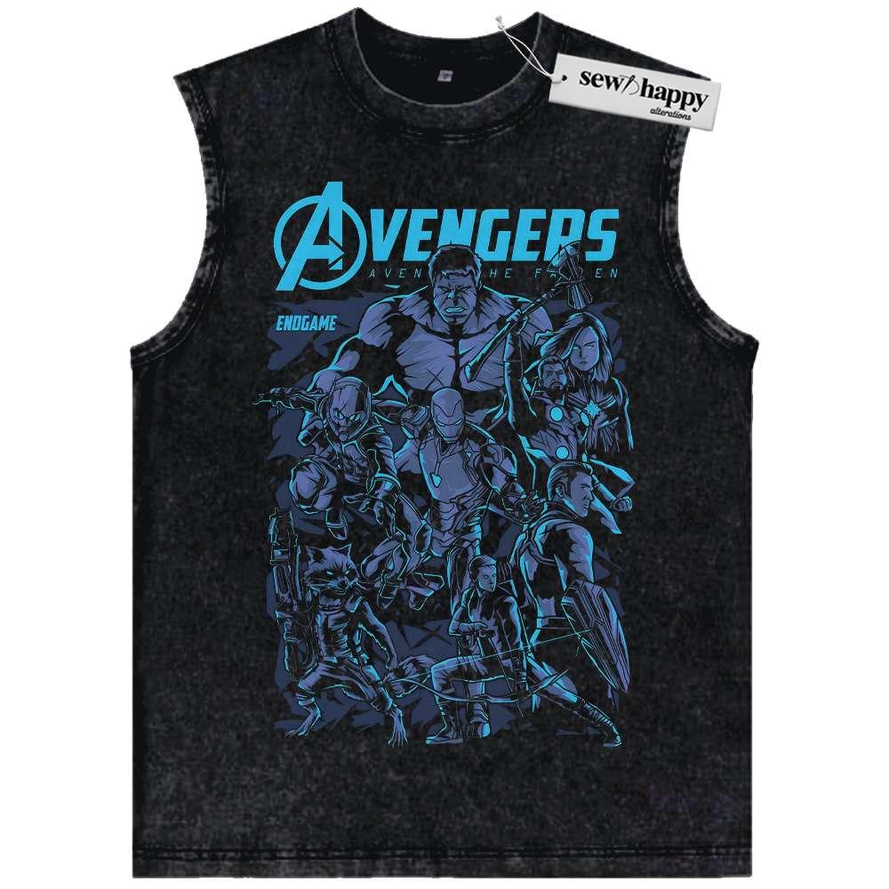 Wash Tank Top The Avengers Tank Top, Marvel Comics Tank Top, Vintage Tank Top