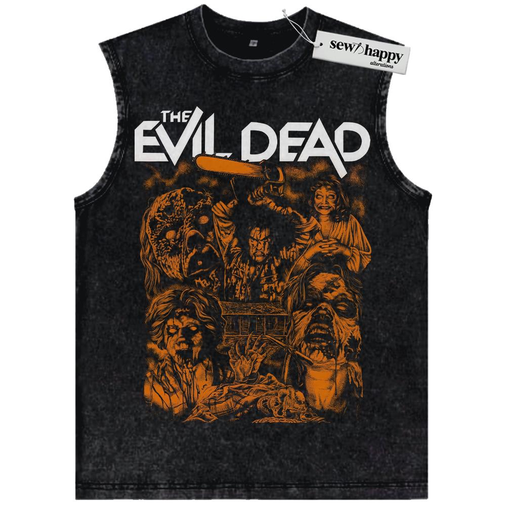 Wash Tank Top The Evil Dead Tank Top, Horror Movie Tank Top, Halloween Tank Top, Vintage Tank Top