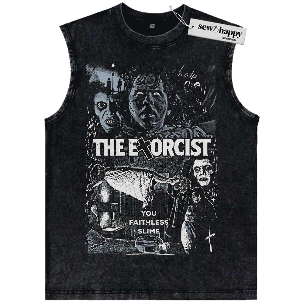 Wash Tank Top The Exorcist Tank Top, Halloween Tank Top, Horror Tank Top, Vintage Tank Top