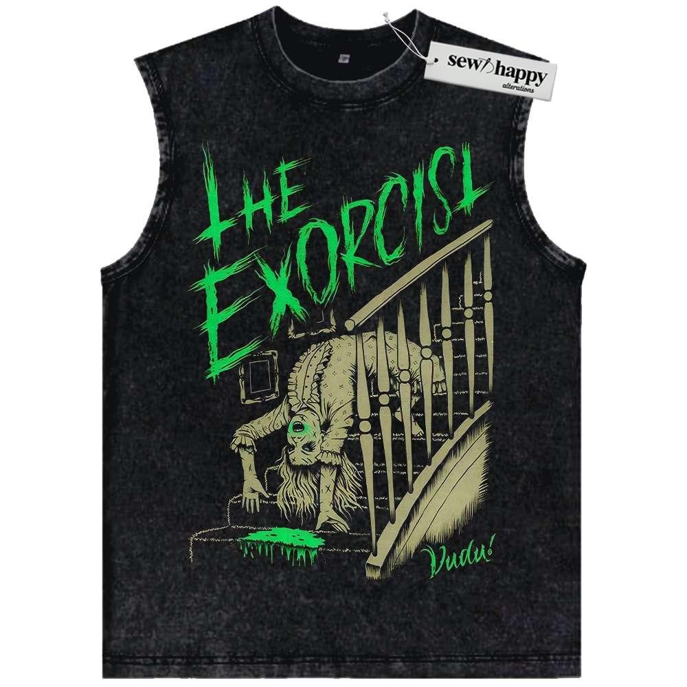 Wash Tank Top The Exorcist Tank Top, Halloween Tank Top, Horror Tank Top, Vintage Tank Top