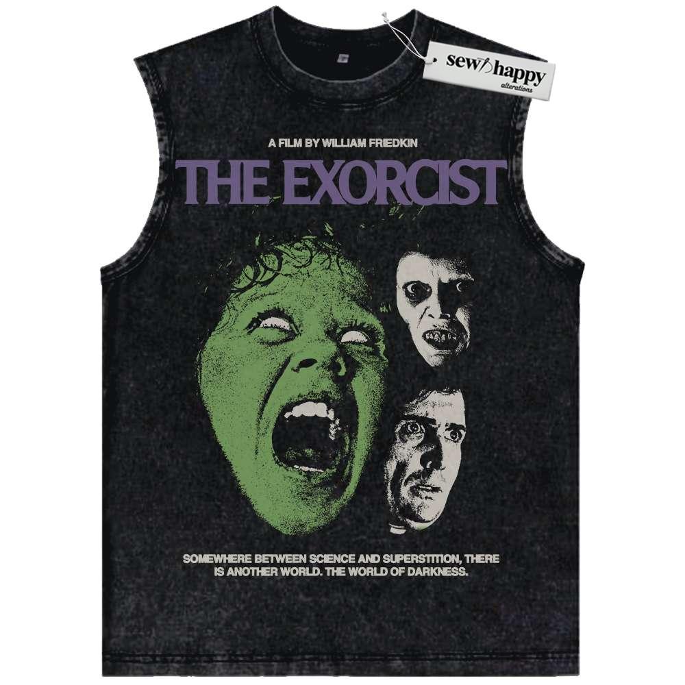 Wash Tank Top The Exorcist Tank Top, Halloween Tank Top, Horror Tank Top, Vintage Tank Top