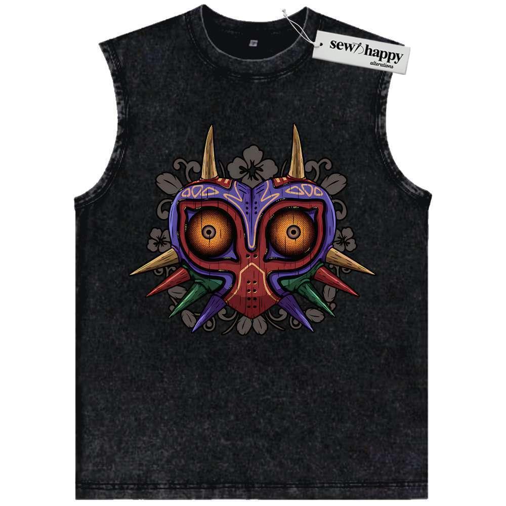 Wash Tank Top The Legend of Zelda: Majora’s Mask Tank Top, Game Tank Top, Vintage Tank Top