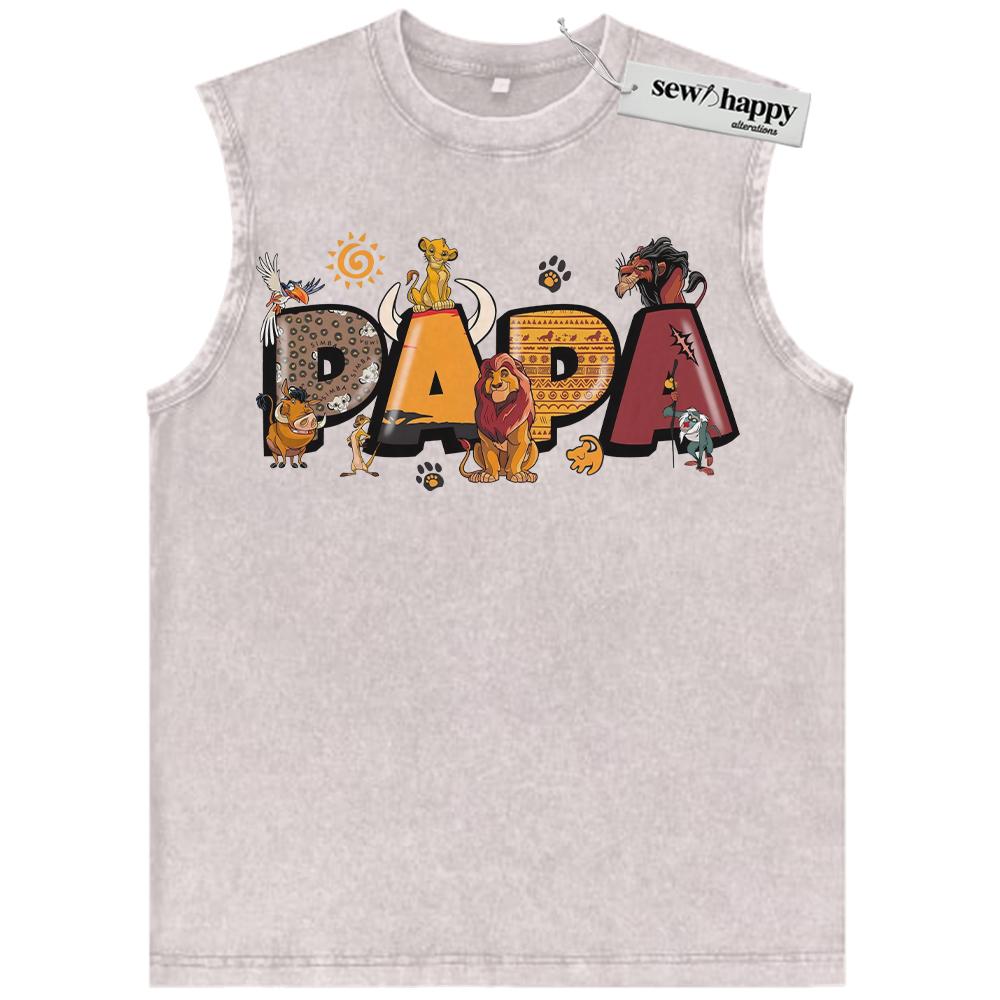 Wash Tank Top The Lion King Tank Top, Father’s Day Tank Top, Animated Tank Top, Vintage Tank Top