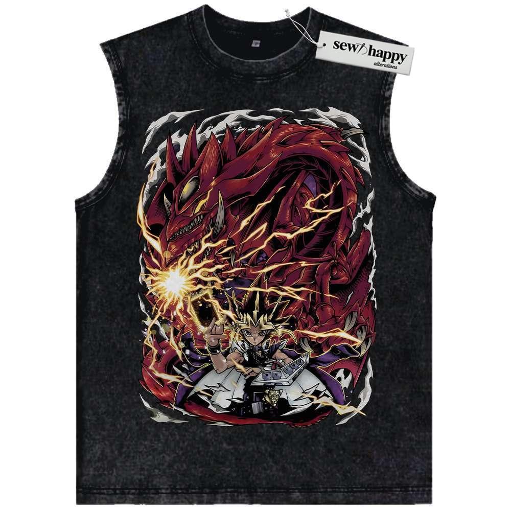 Wash Tank Top The Sky Dragon of Osiris Tank Top, Yugi Muto Tank Top, Anime Tank Top, Vintage Tank Top
