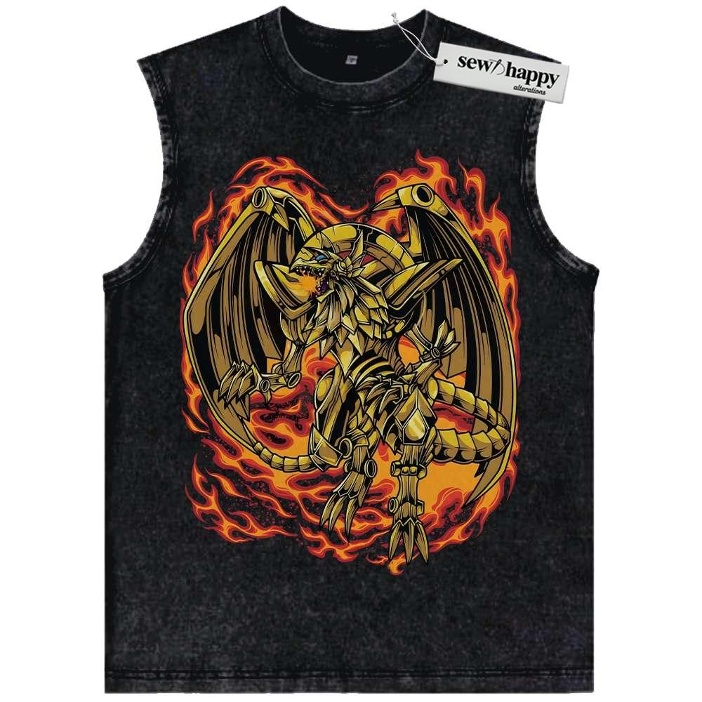Wash Tank Top The Winged Dragon of Ra Tank Top, Anime Tank Top, Vintage Tank Top