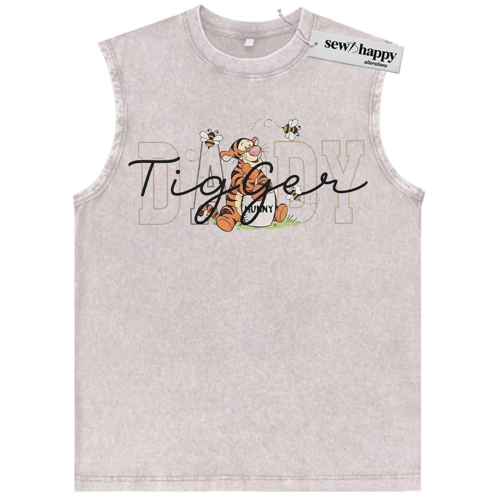 Wash Tank Top Tigger Tank Top, Winnie-the-Pooh Tank Top, Father’s Day Tank Top, Animated Tank Top, Vintage Tank Top