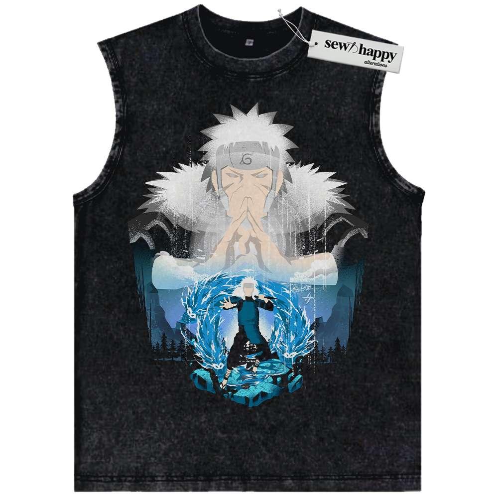 Wash Tank Top Tobirama Senju Tank Top, Naruto Tank Top, Anime Tank Top, Vintage Tank Top