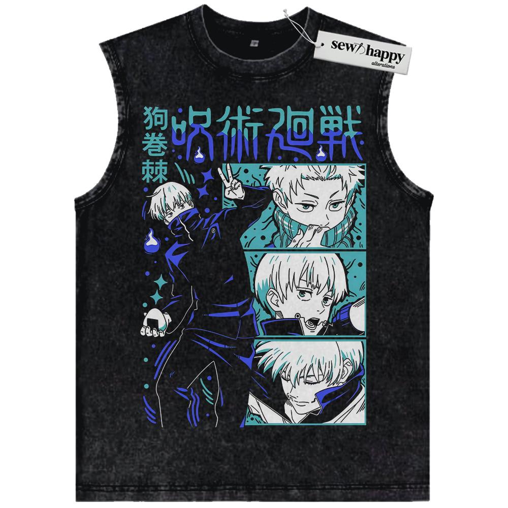 Wash Tank Top Toge Inumaki Tank Top, Jujutsu Kaisen Tank Top, Anime Tank Top, Vintage Tank Top