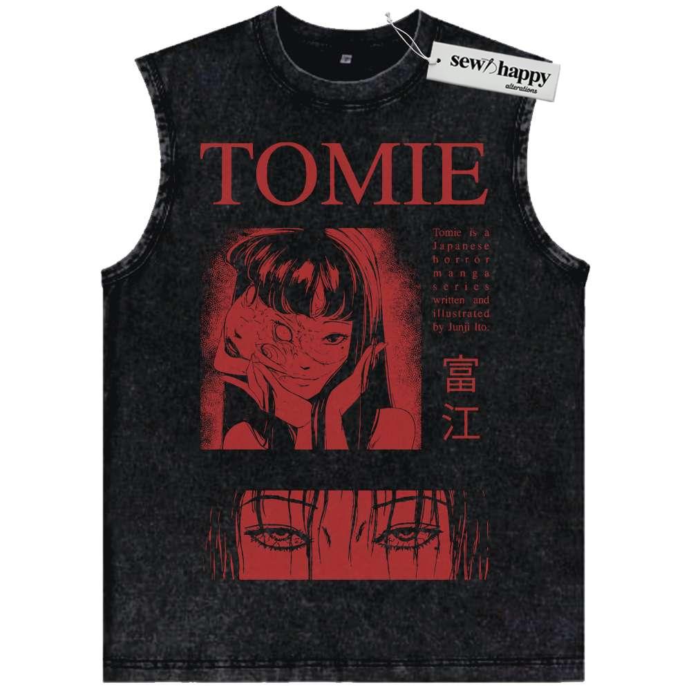 Wash Tank Top Tomie Tank Top, Junji Ito Collection Tank Top, Anime Tank Top, Vintage Tank Top