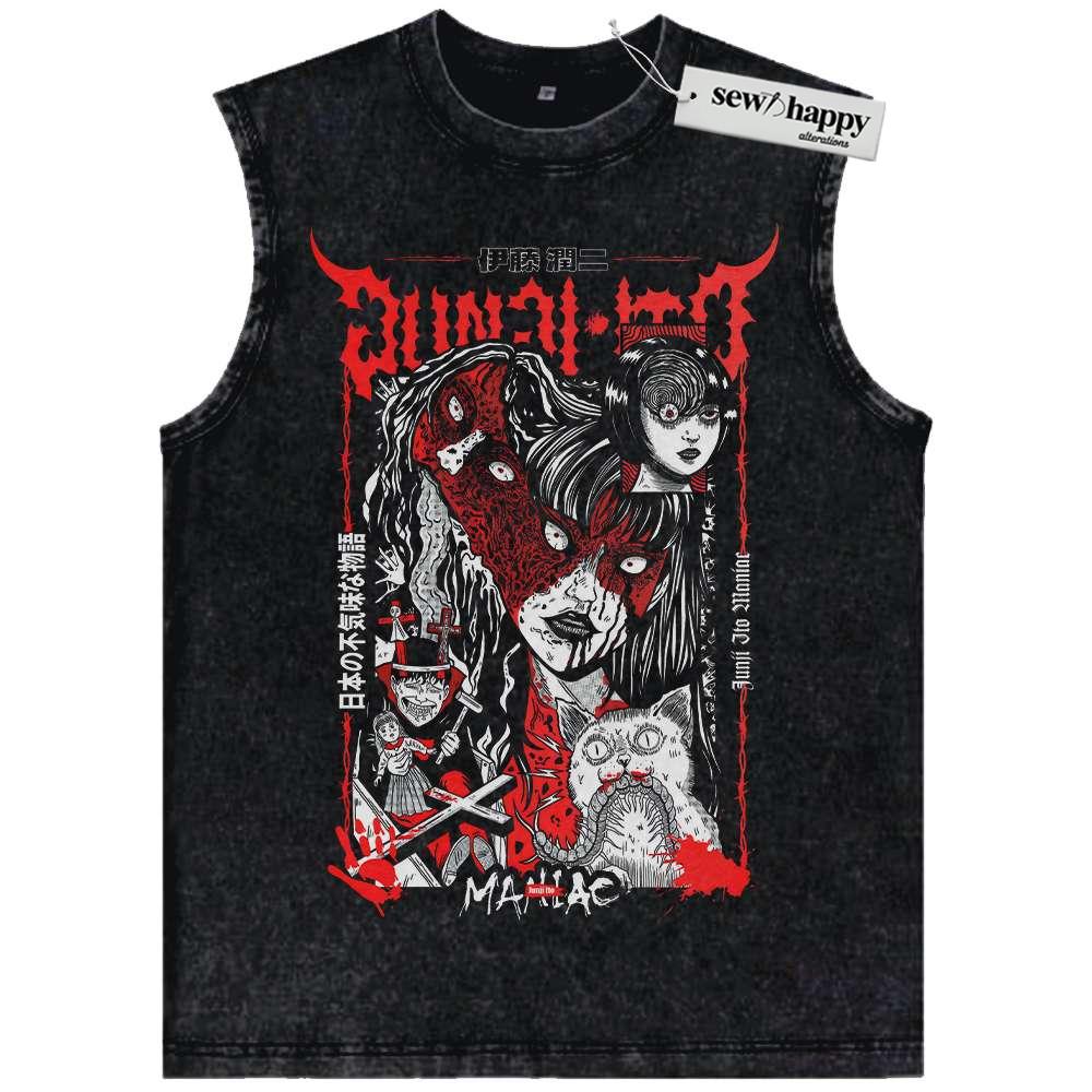 Wash Tank Top Tomie Tank Top, Junji Ito Collection Tank Top, Anime Tank Top, Vintage Tank Top