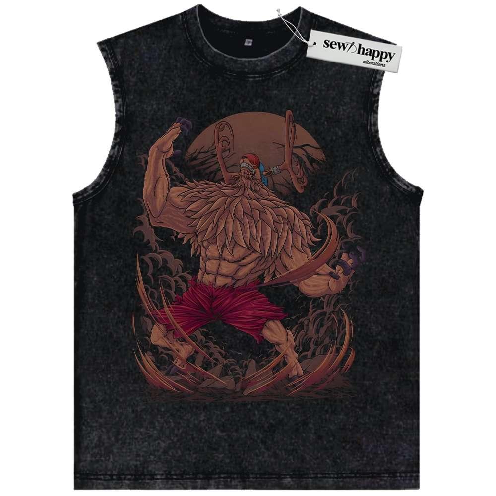 Wash Tank Top Tony Tony Chopper Tank Top, One Piece Tank Top, Anime Tank Top, Vintage Tank Top