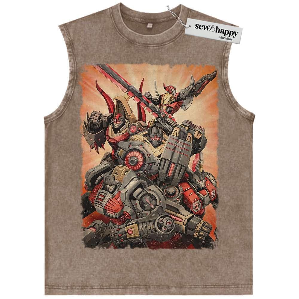 Wash Tank Top Transformers Tank Top, Movie Tank Top, Vintage Tank Top