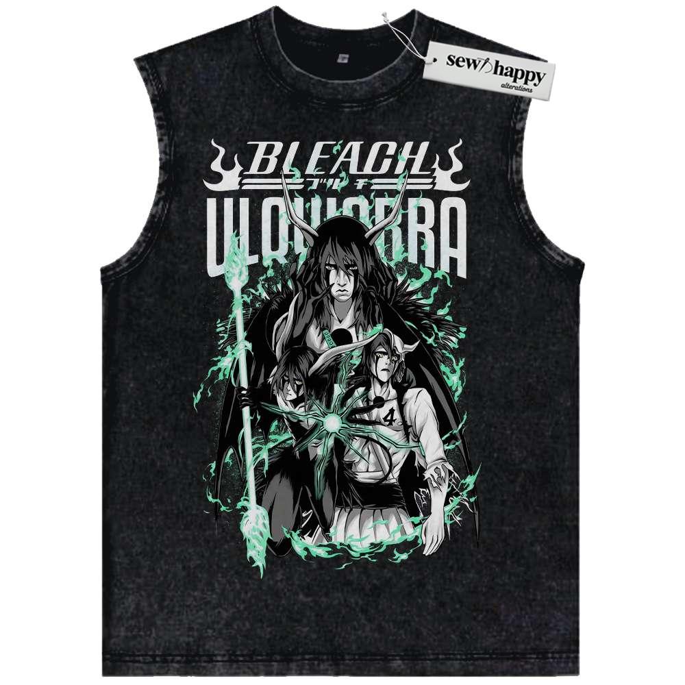 Wash Tank Top Ulquiorra Cifer Tank Top, Bleach Tank Top, Anime Tank Top, Vintage Tank Top