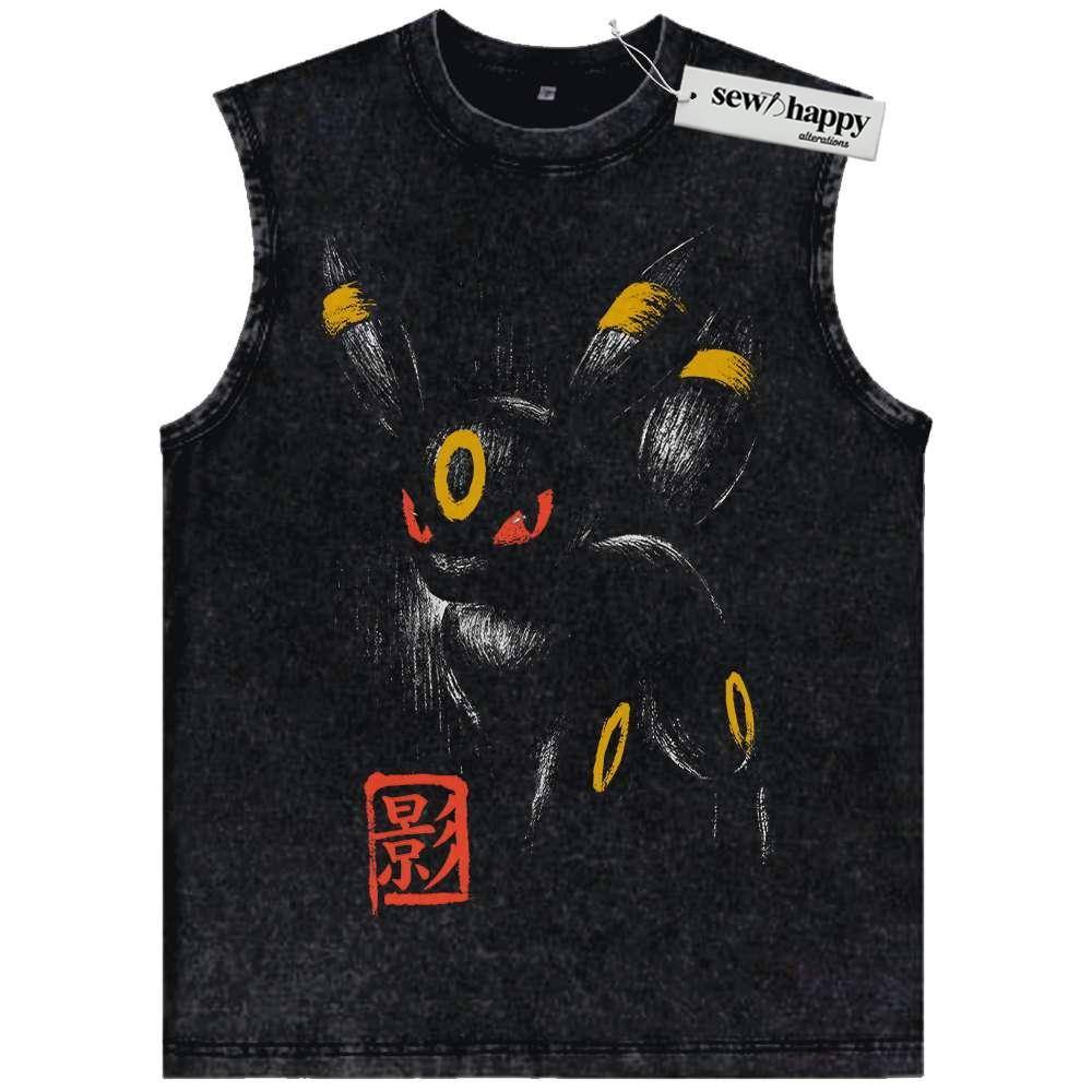 Wash Tank Top Umbreon Tank Top, Pokemon Tank Top, Anime Tank Top, Vintage Tank Top