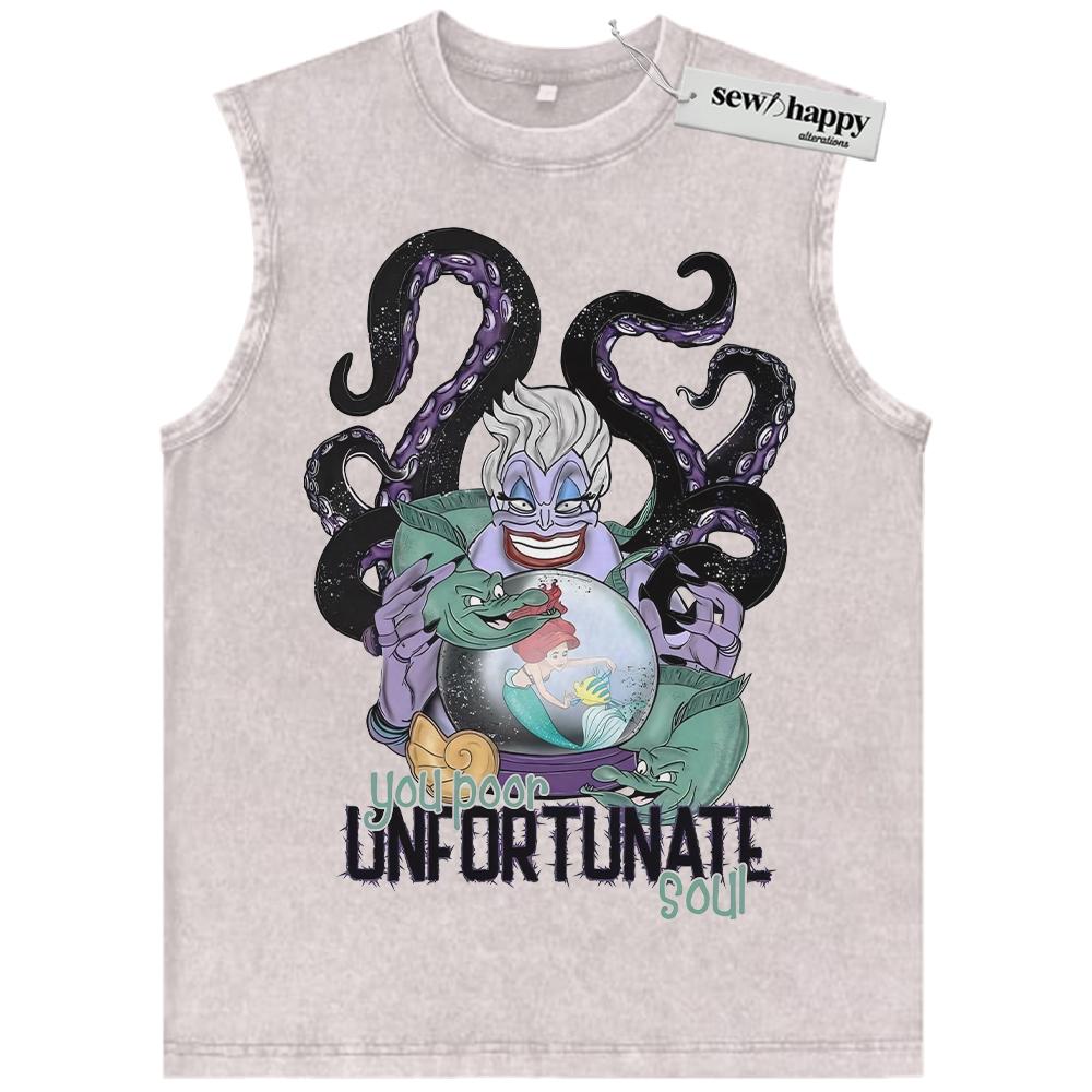 Wash Tank Top Ursula Tank Top, The Little Mermaid Tank Top, Animated Tank Top, Vintage Tank Top