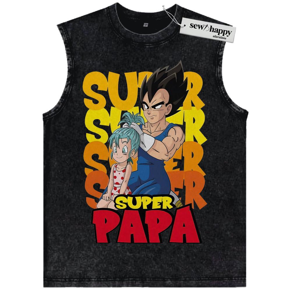 Wash Tank Top Vegeta Tank Top, Bulla Tank Top, Dragon Ball Tank Top, Father’s Day Tank Top, Anime Tank Top, Vintage Tank Top