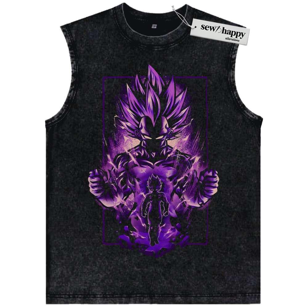 Wash Tank Top Vegeta Tank Top, Dragon Ball Tank Top, DBZ Tank Top, Anime Tank Top, Vintage Tank Top