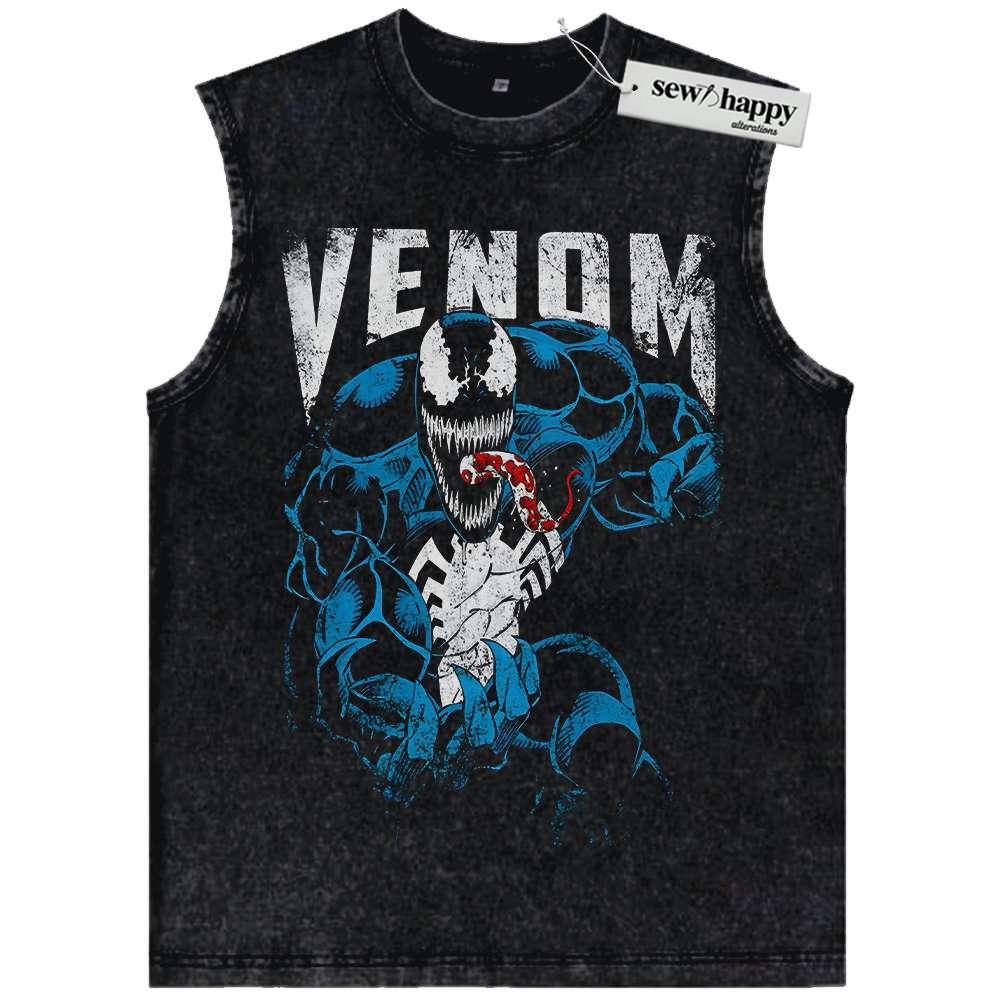 Wash Tank Top Venom Tank Top, Marvel Comics Tank Top, Vintage Tank Top