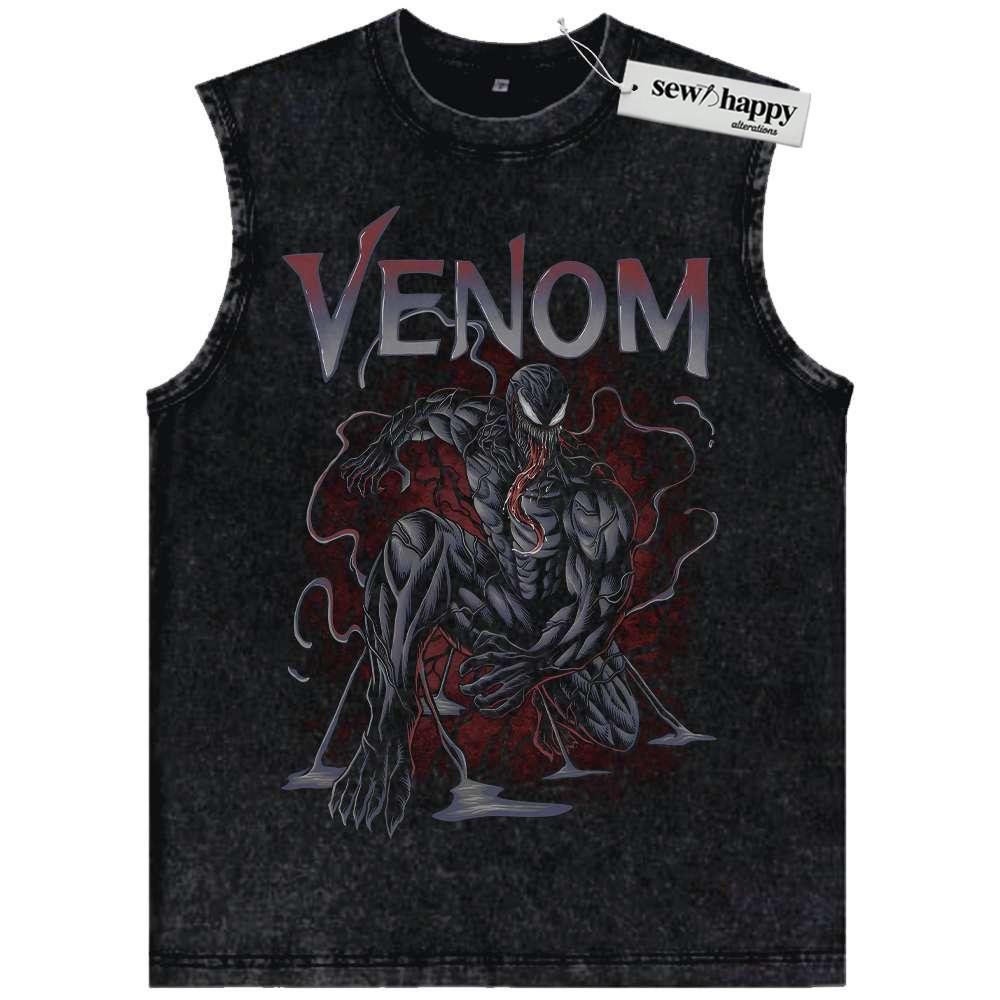 Wash Tank Top Venom Tank Top, Marvel Comics Tank Top, Vintage Tank Top