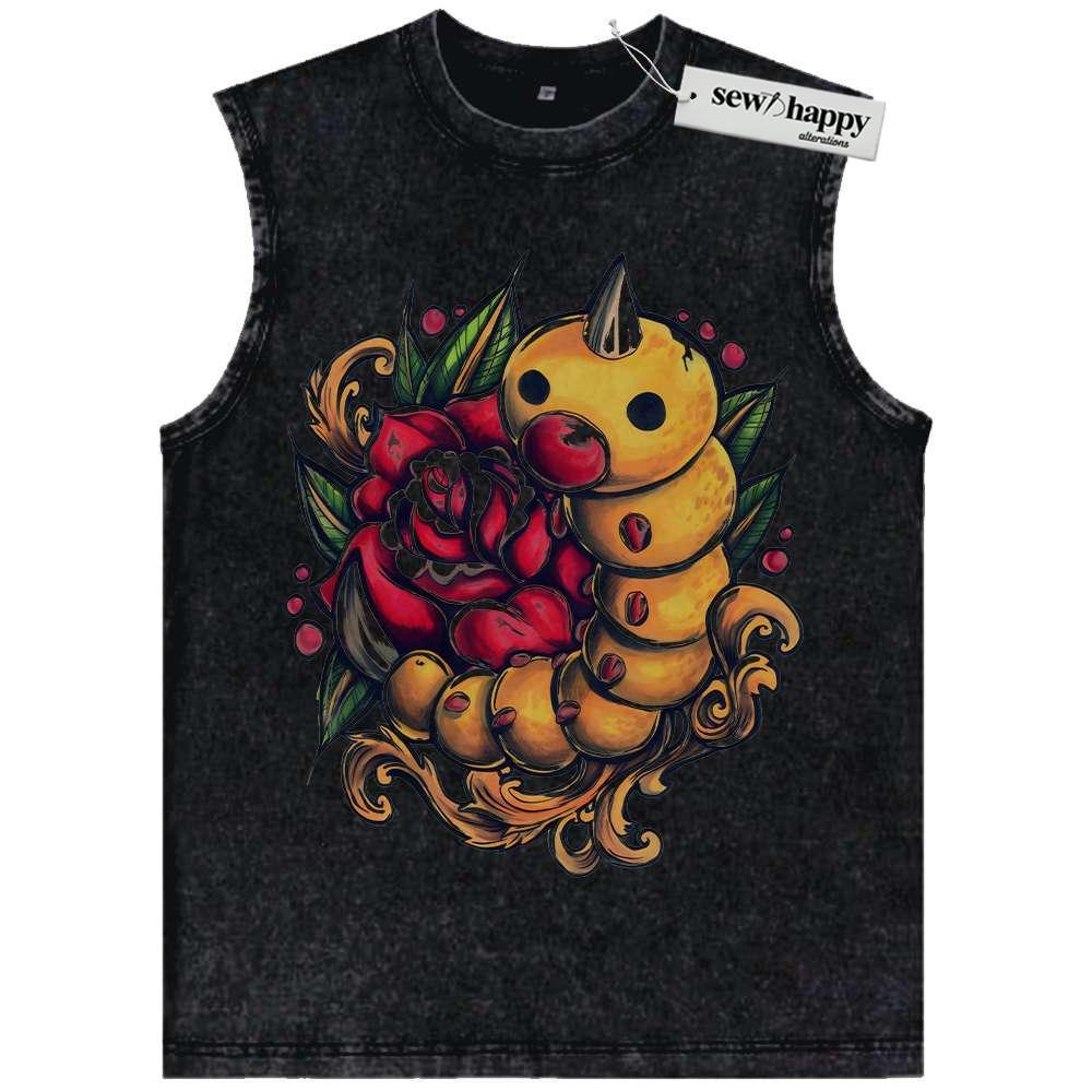 Wash Tank Top Weedle Tank Top, Pokemon Tank Top, PAnime Tank Top, Vintage Tank Top