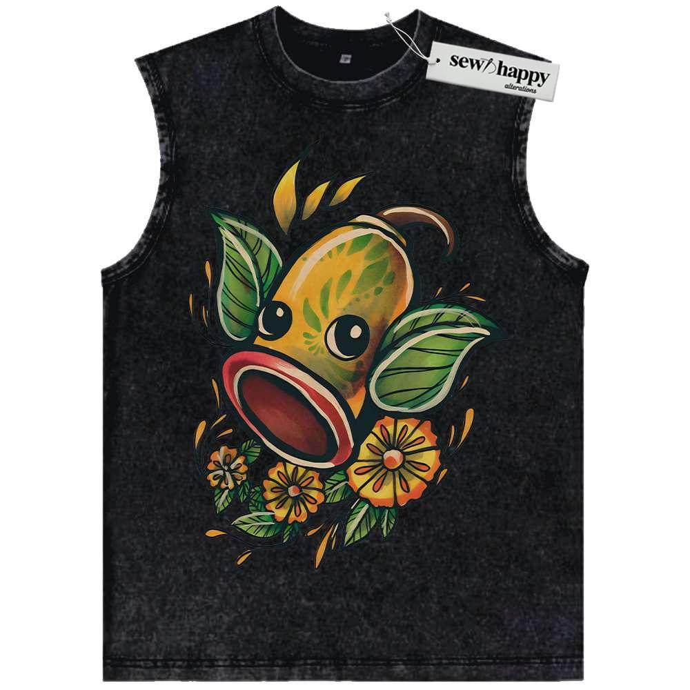 Wash Tank Top Weepinbell Tank Top, Pokemon Tank Top, Anime Tank Top, Vintage Tank Top
