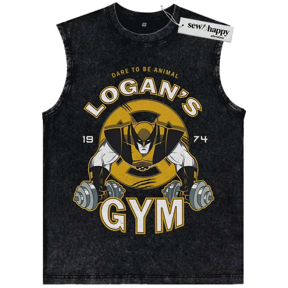Wash Tank Top Wolverine Tank Top, X-Men Tank Top, Marvel Comics Tank Top, Vintage Tank Top