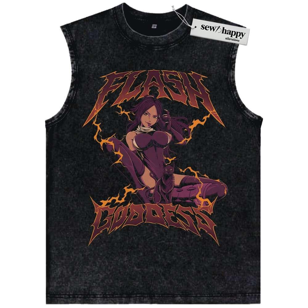 Wash Tank Top Yoruichi Shihoin Tank Top, Bleach Tank Top, Anime Tank Top, Vintage Tank Top