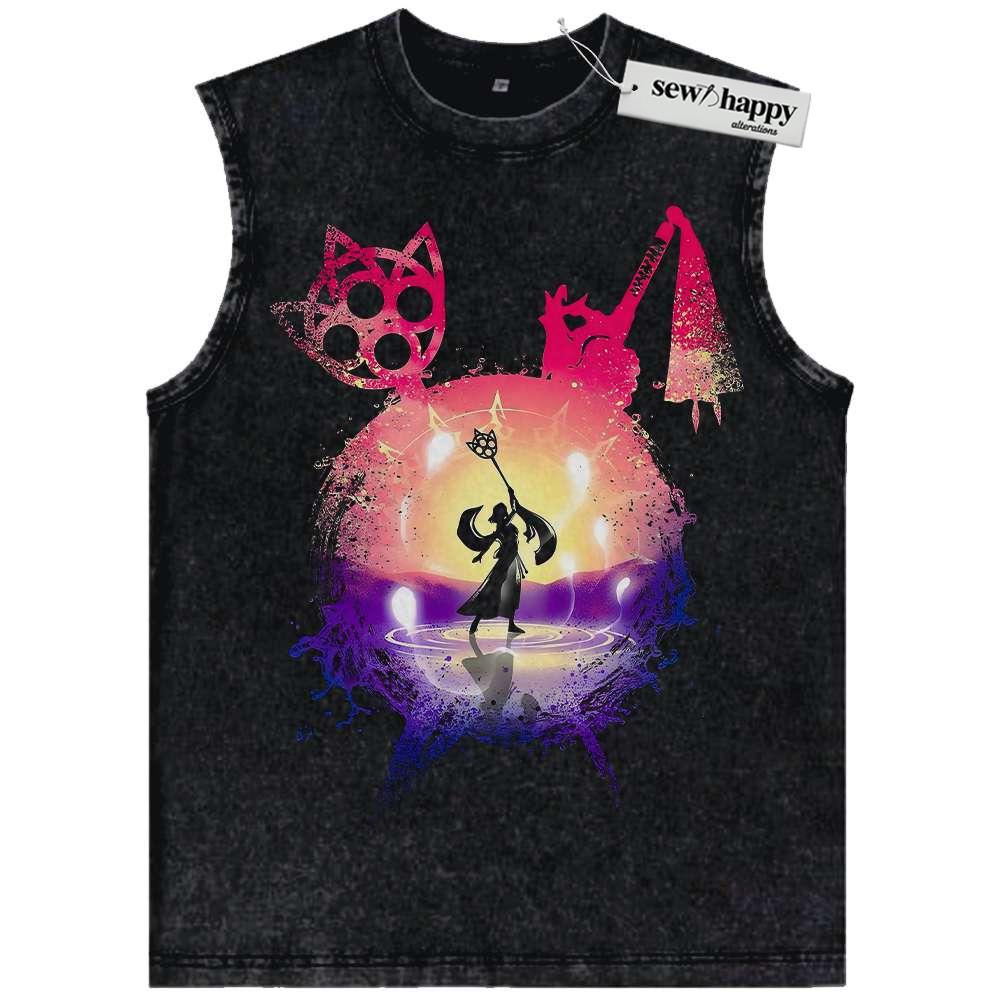 Wash Tank Top Yuna Tank Top, Final Fantasy Tank Top, Game Tank Top, Vintage Tank Top