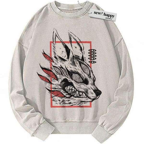 Wash Sweatshirt Aki Hayakawa Sweatshirt, Chainsaw Man Sweatshirt, Anime Sweatshirt, Vintage Sweater