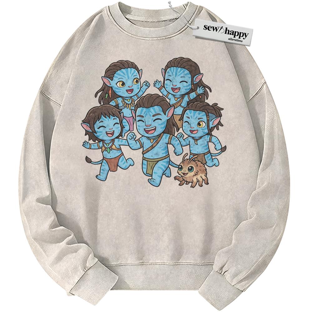 Wash Sweatshirt Avatar: Fire and Ash Sweatshirt, Movie Sweatshirt, Vintage Sweater