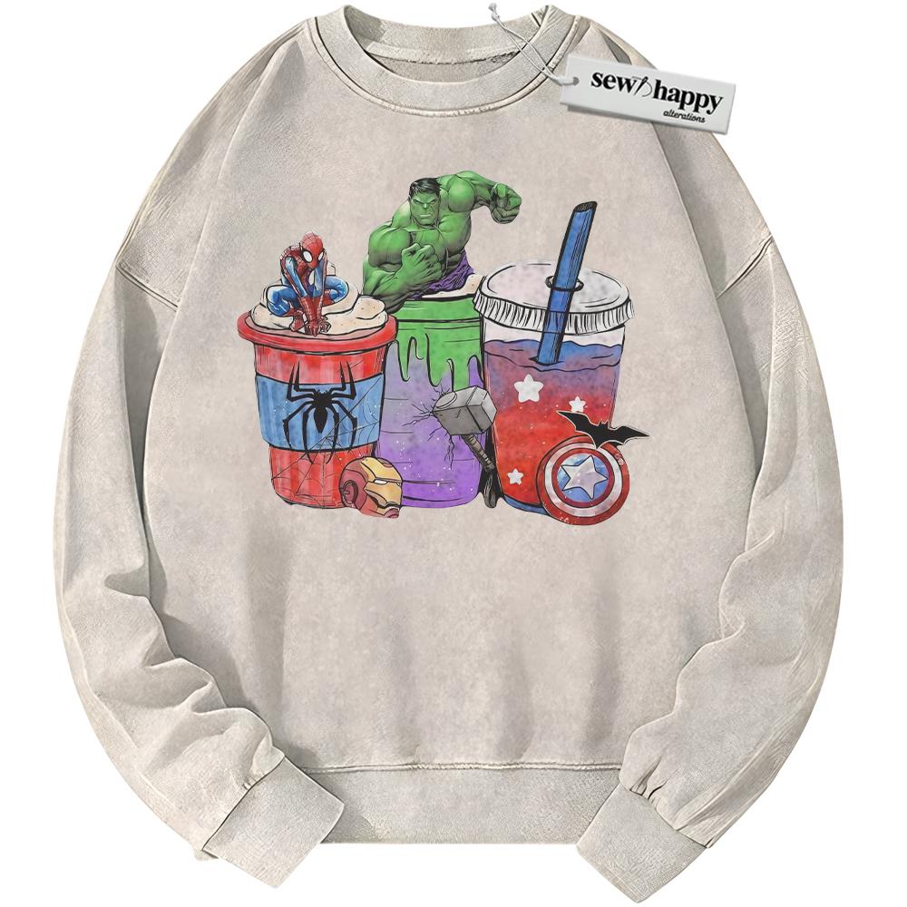 Wash Sweatshirt Avengers Sweatshirt, Marvel Comics Sweatshirt, Vintage Sweater