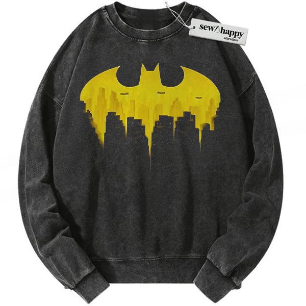 Wash Sweatshirt Batman Sweatshirt, Vintage Sweatshirt