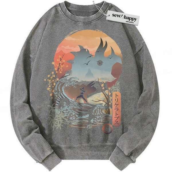 Wash Sweatshirt Blue Ranger Sweatshirt, Power Rangers Sweatshirt, Animated Sweatshirt, Vintage Sweatshirt