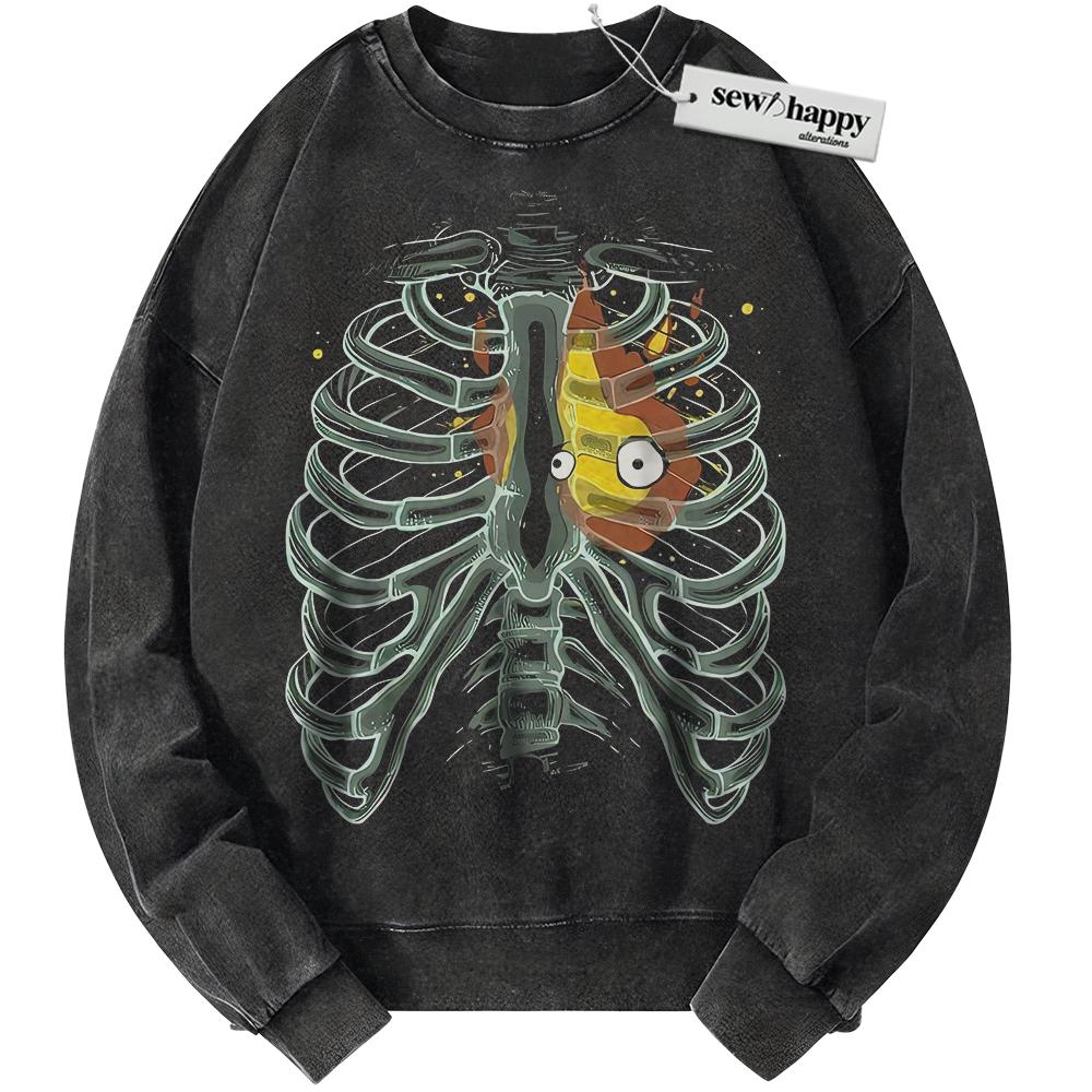 Wash Sweatshirt Calcifer Sweatshirt, Howl's Moving Castle Sweatshirt, Studio Ghibli Sweatshirt, Anime Sweatshirt, Vintage Sweater