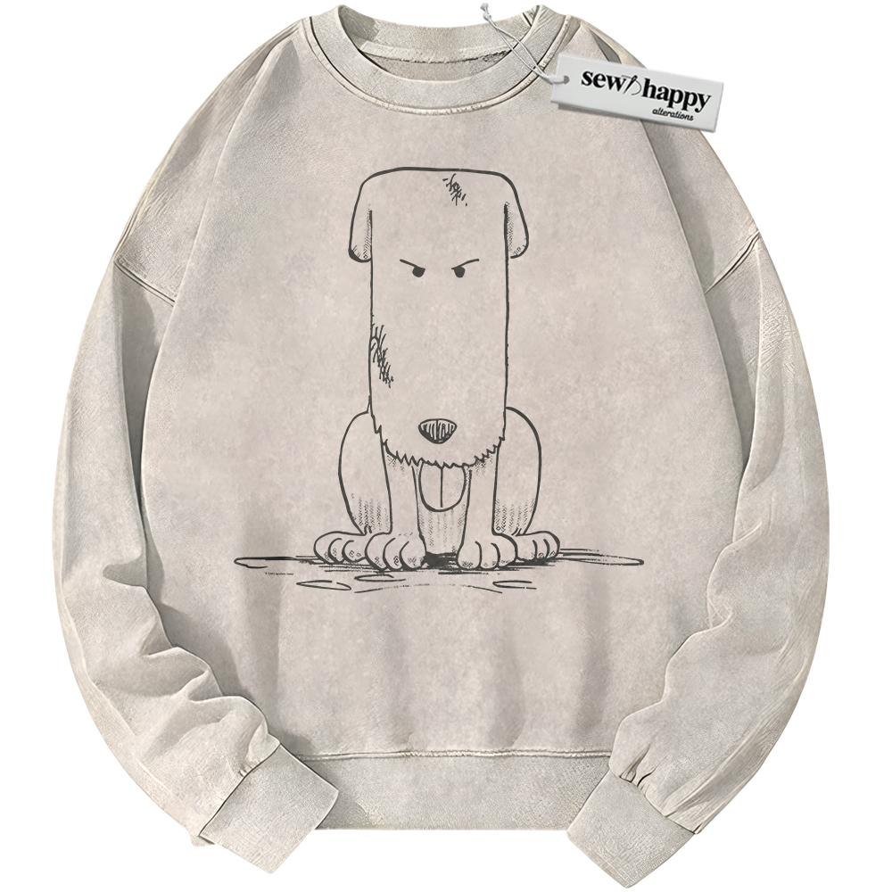Wash Sweatshirt Chouchou Dog Sweatshirt, One Piece Sweatshirt, Anime Sweatshirt, Vintage Sweater