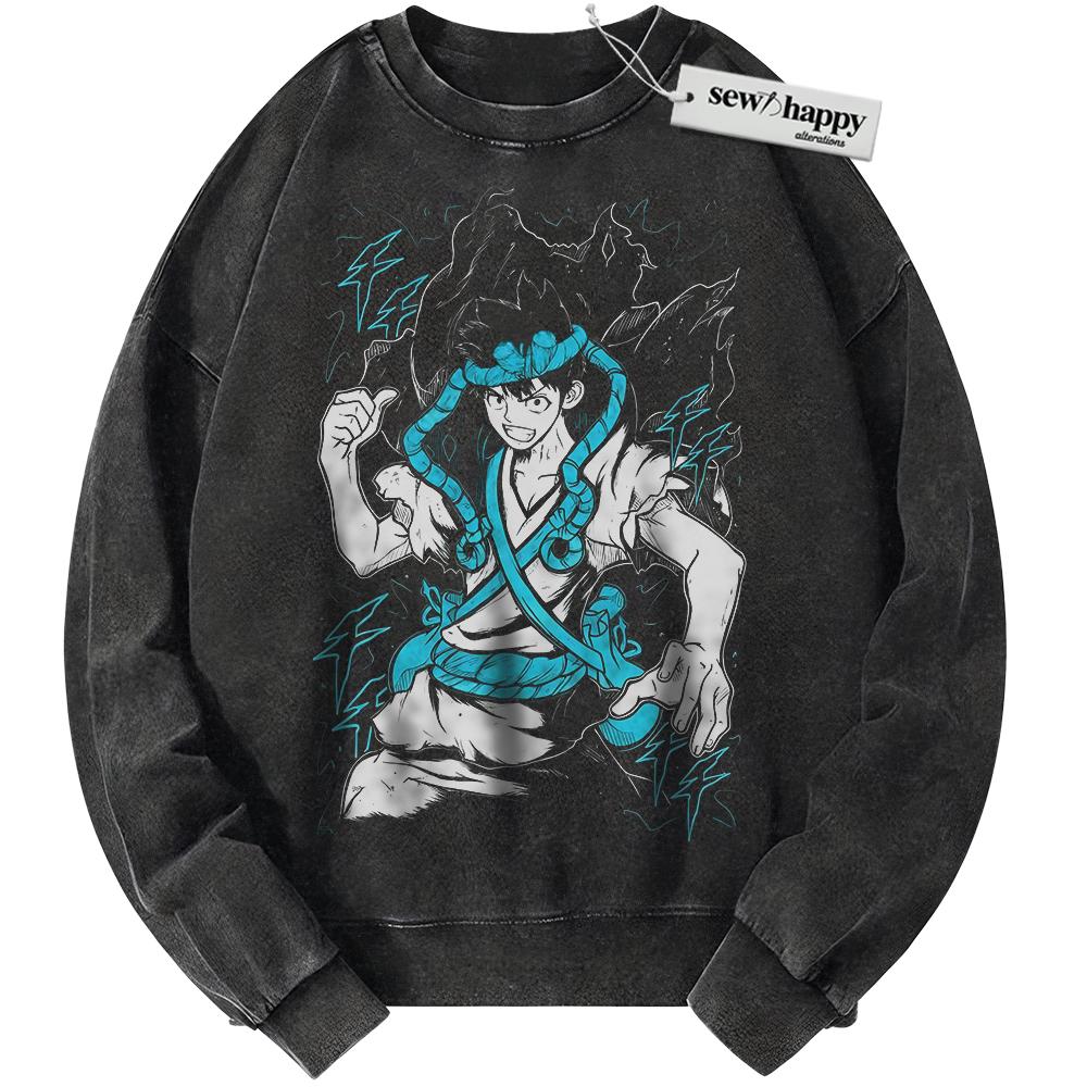Wash Sweatshirt Chrome Sweatshirt, Dr Stone Sweatshirt, Anime Sweatshirt, Vintage Sweater