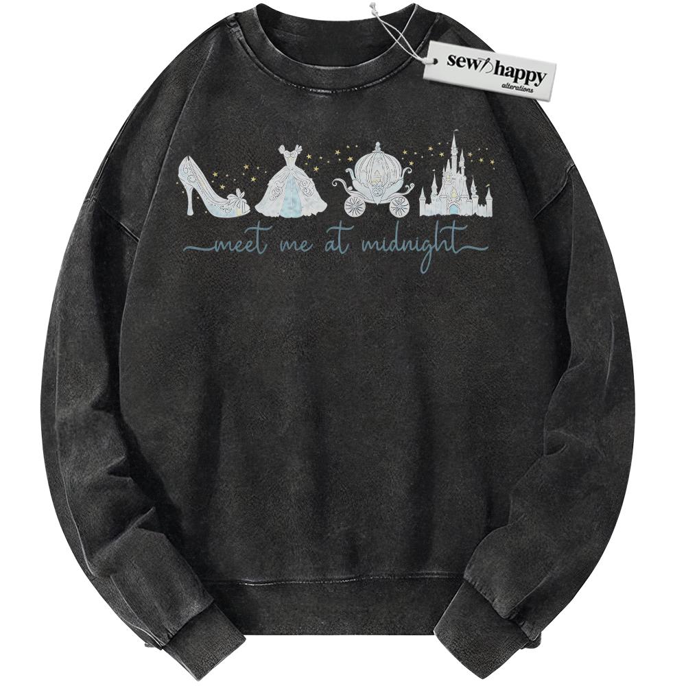 Wash Sweatshirt Cinderella Sweatshirt, Animated Sweatshirt, Vintage Sweater