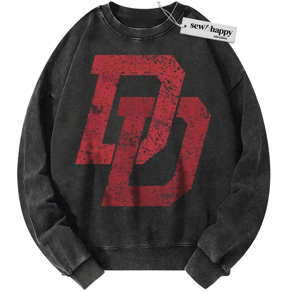 Wash Sweatshirt Daredevil Sweatshirt, Marvel Comics Sweatshirt, Vintage Sweater