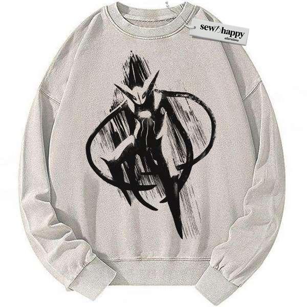 Wash Sweatshirt Deoxys Sweatshirt, Pokemon Sweatshirt, Anime Sweatshirt, Vintage Sweatshirt
