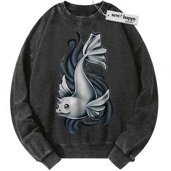 Wash Sweatshirt Dewgong Sweatshirt, Pokemon Sweatshirt, Anime Sweatshirt, Vintage Sweatshirt