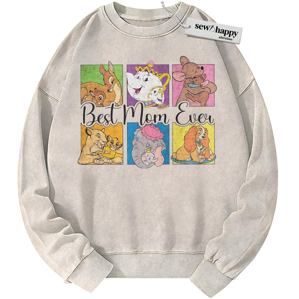 Wash Sweatshirt Disney Mom Sweatshirt, Mother's Day Sweatshirt, Animated Sweatshirt, Vintage Sweater