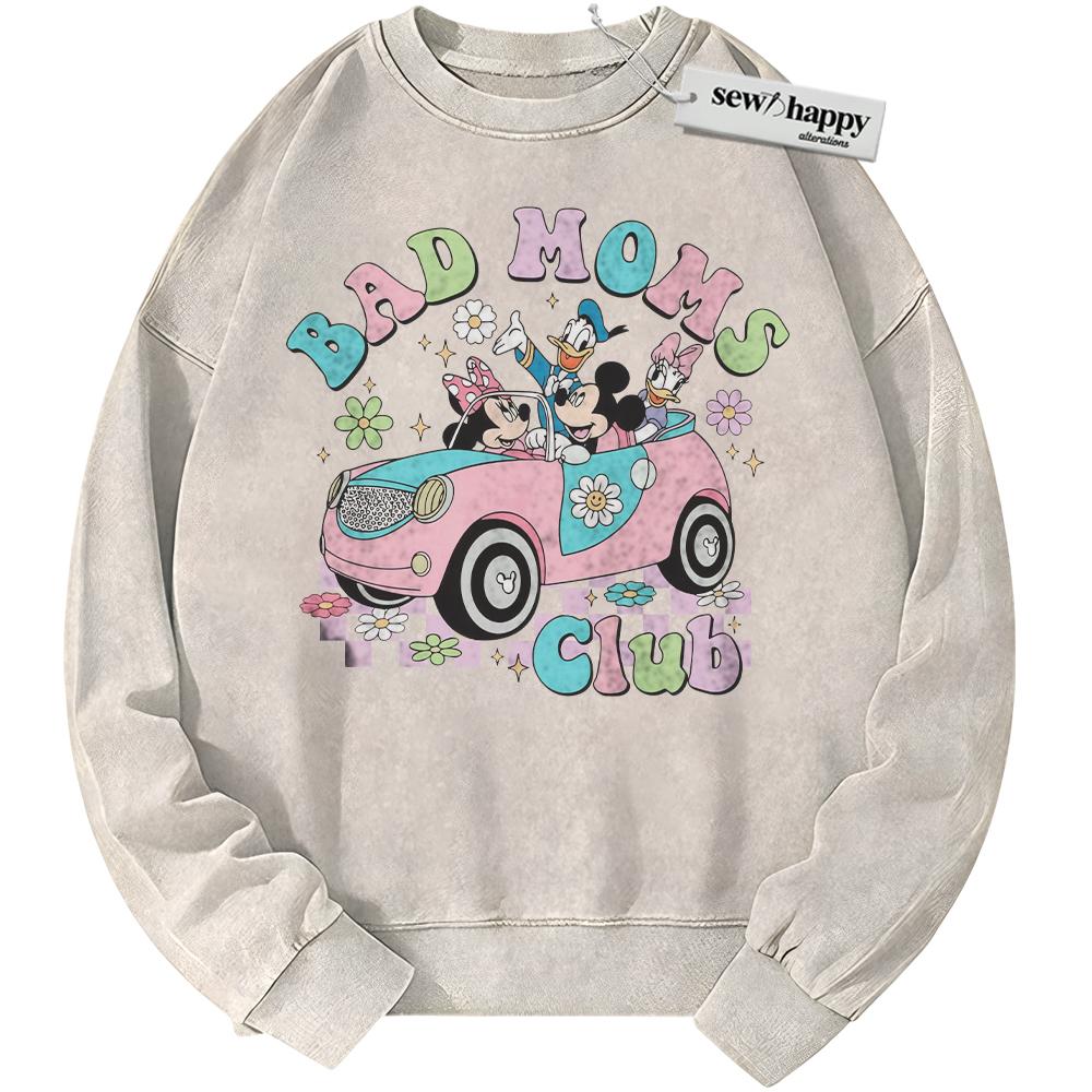 Wash Sweatshirt Donald Duck Sweatshirt, Mickey Mouse Sweatshirt, Mother's Day Sweatshirt, Animated Sweatshirt, Vintage Sweater