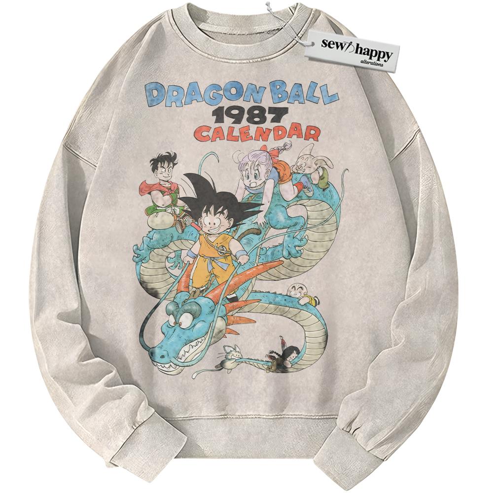 Wash Sweatshirt Dragon Ball Sweatshirt, Christmas Sweatshirt, Anime Sweatshirt, Vintage Sweater