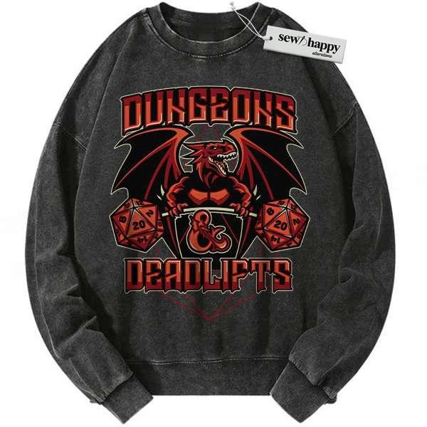 Wash Sweatshirt Dungeons and Dragons Sweatshirt, Game Sweatshirt, Vintage Sweater