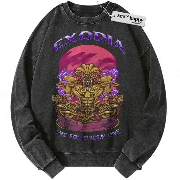 Wash Sweatshirt Exodia Sweatshirt, Anime Sweatshirt, Vintage Sweatshirt