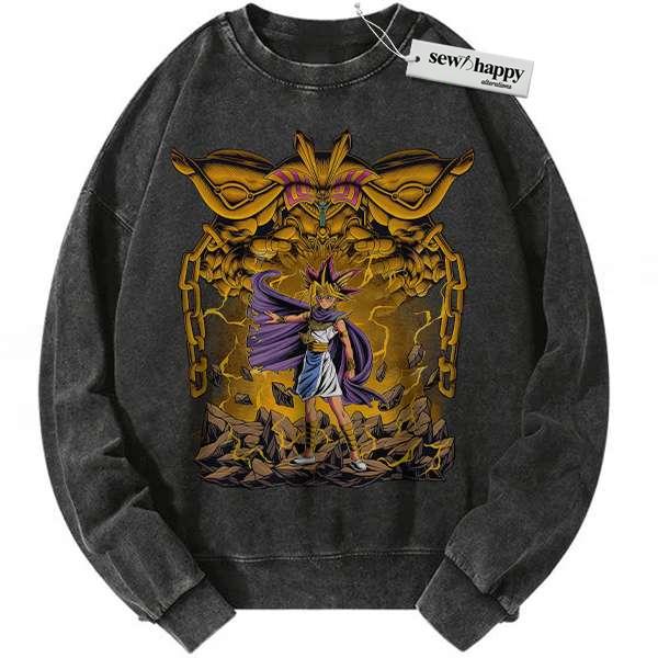 Wash Sweatshirt Exodia Sweatshirt, Yugi Muto Sweatshirt, Anime Sweatshirt, Vintage Sweater