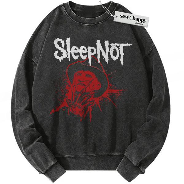 Wash Sweatshirt Freddy Krueger Sweatshirt, A Nightmare on Elm Street Sweatshirt, Horror Movie Sweatshirt, Halloween Sweatshirt, Vintage Sweater