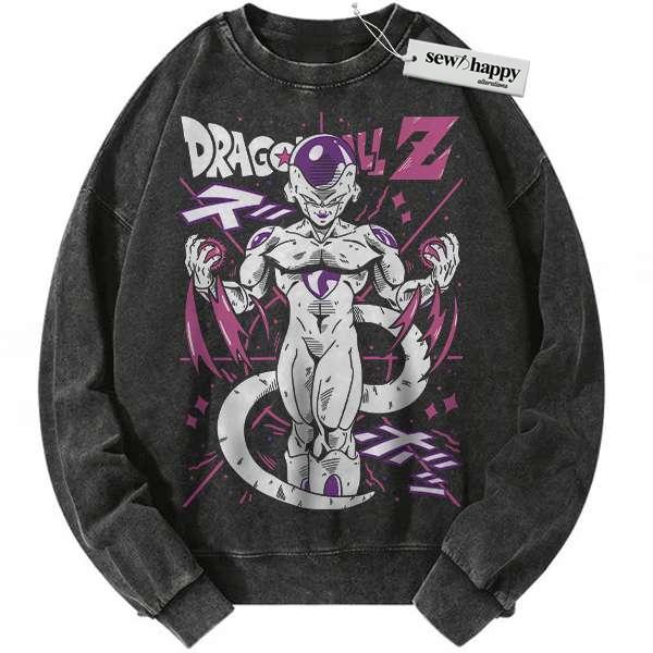 Wash Sweatshirt Frieza Sweatshirt, Dragon Ball Sweatshirt, Anime Sweatshirt, Vintage Sweatshirt