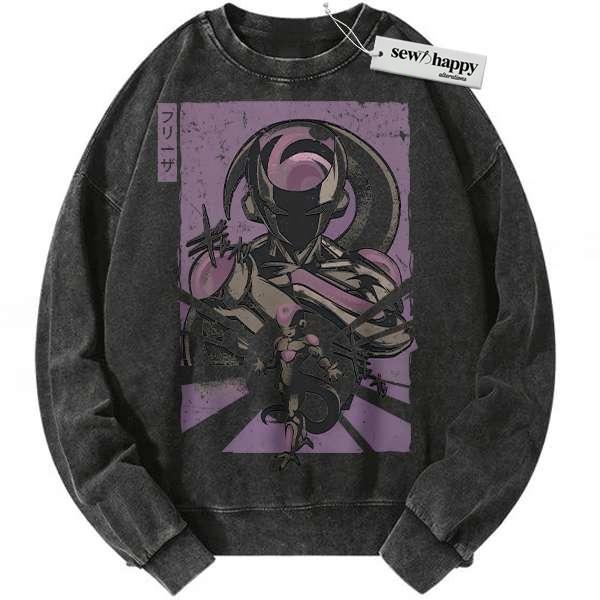 Wash Sweatshirt Frieza Sweatshirt, Dragon Ball Z Sweatshirt, DBZ Sweatshirt, Anime Sweatshirt, Vintage Sweatshirt