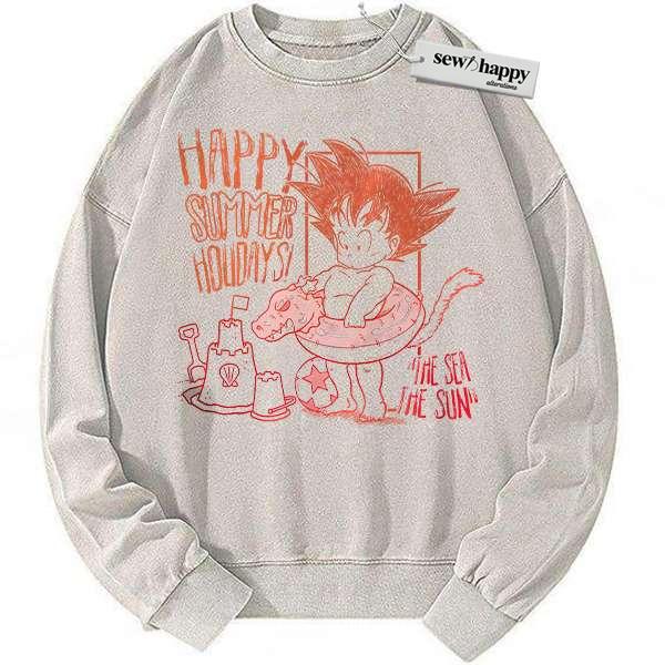 Wash Sweatshirt Funny Son Goku Sweatshirt, Shenron Sweatshirt, Dragon Ball Sweatshirt, DBZ Sweatshirt, Anime Sweatshirt, Vintage Sweatshirt
